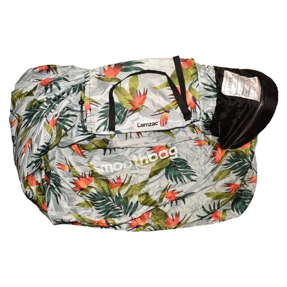 LAMZAC FATBOY SMOOTHBAG $119 Portable Inflatable Lounging Sofa‎ & Bag Palm Print - Picture 1 of 5